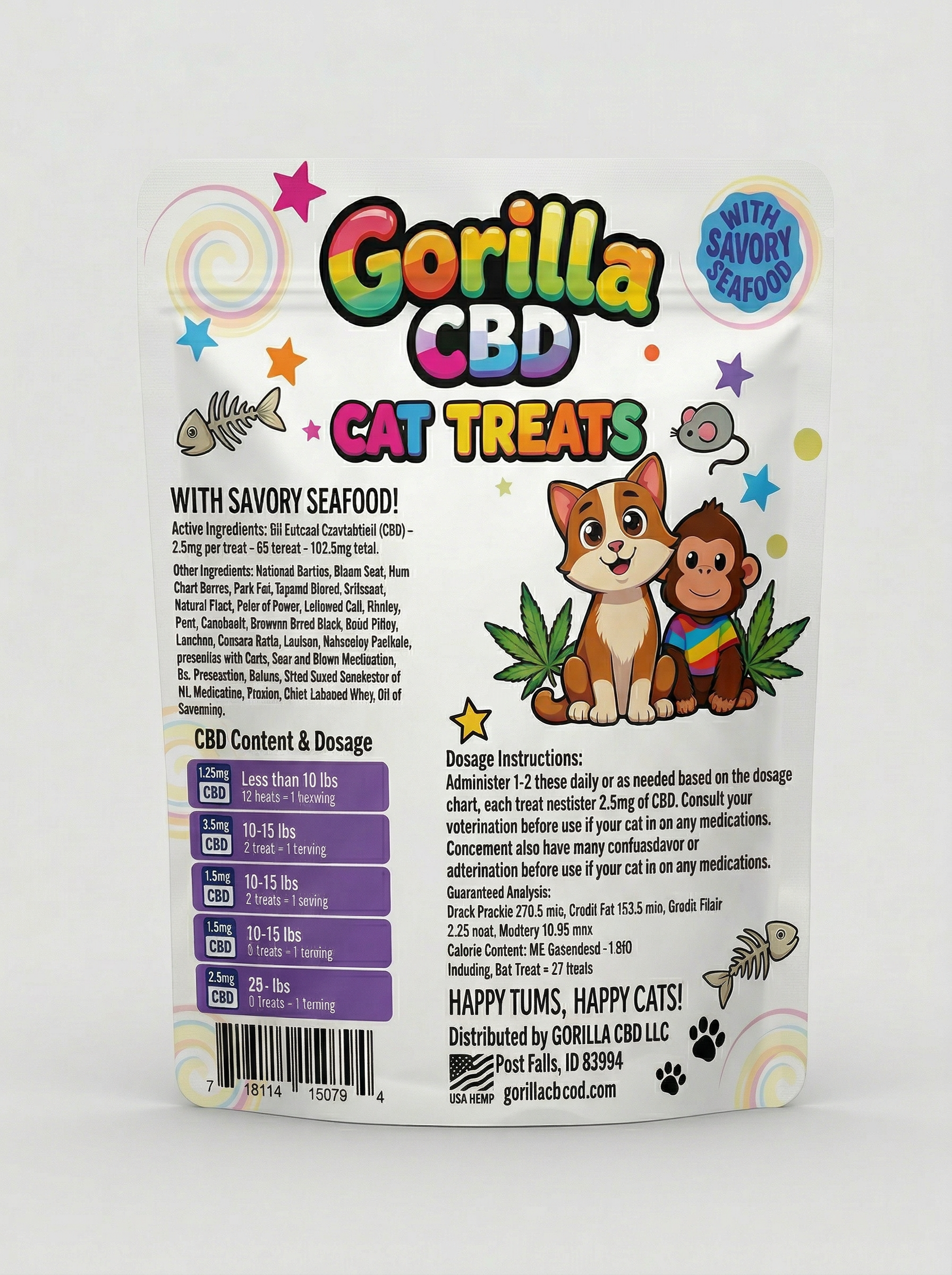 Alternative view of CBD Cat Treats 2.5MG (65-Count)