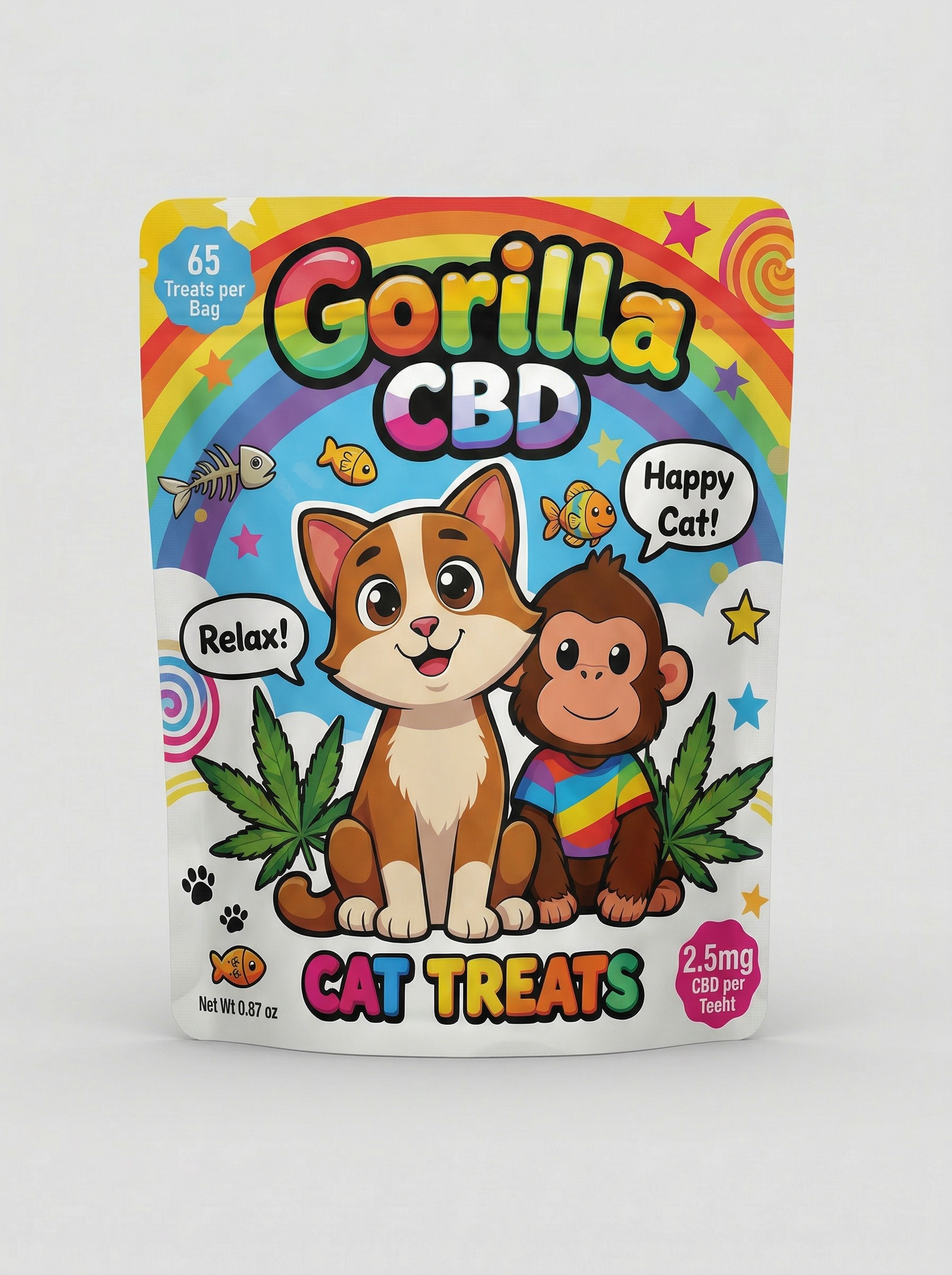 CBD Cat Treats 2.5MG (65-Count)